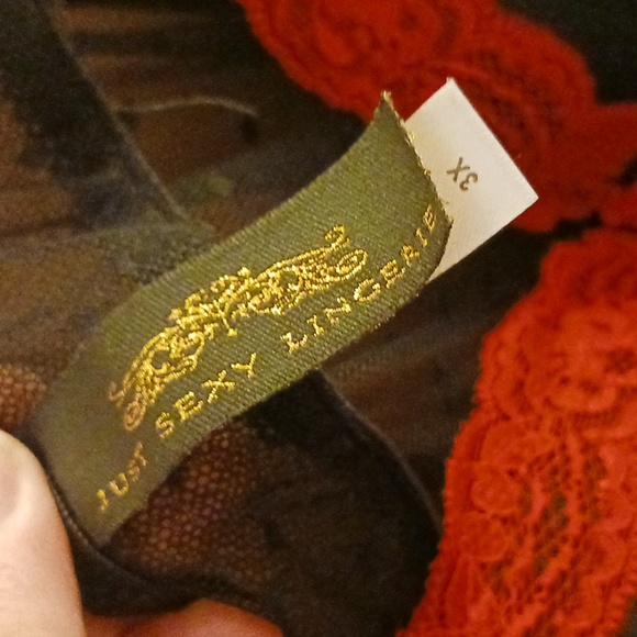 JUST SEXY LINGERIE, 3X, 90% NYLON, BABYDOLL & PANTIES, VALENTINE'S DAY - Picture 4 of 6